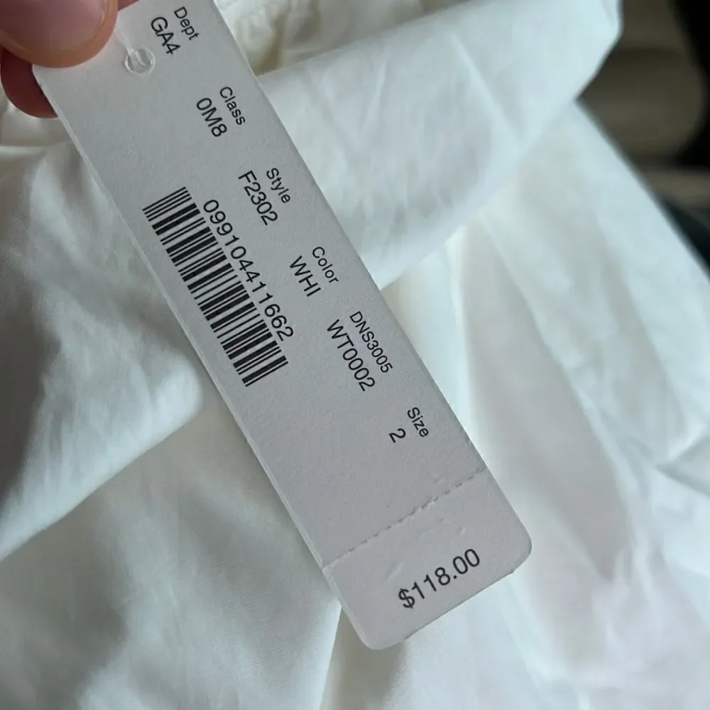 J.CREW OFF-THE-SHOULDER DRESS IN COTTON POPLIN NWT 2